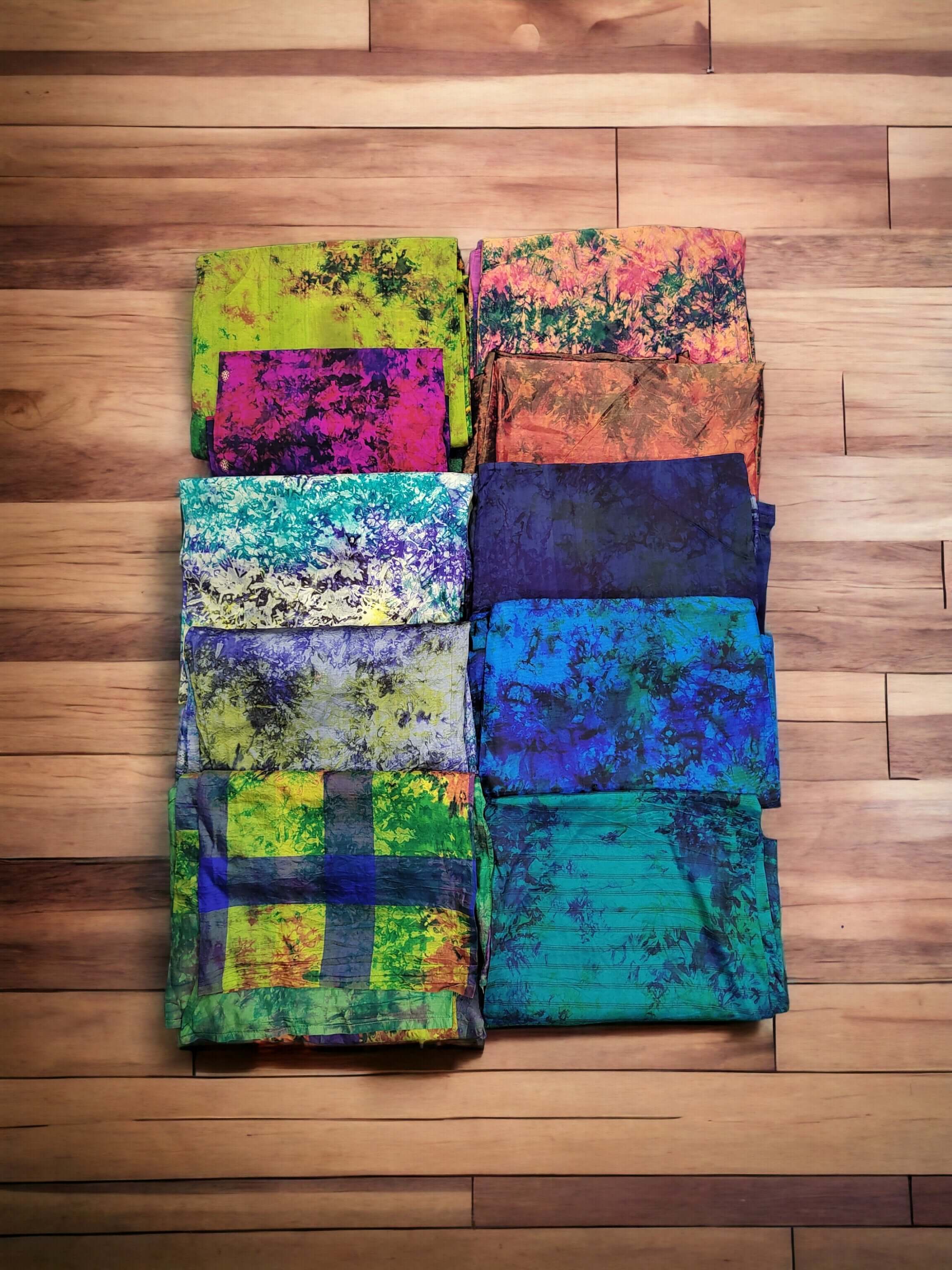 Recycled silk sari saree
